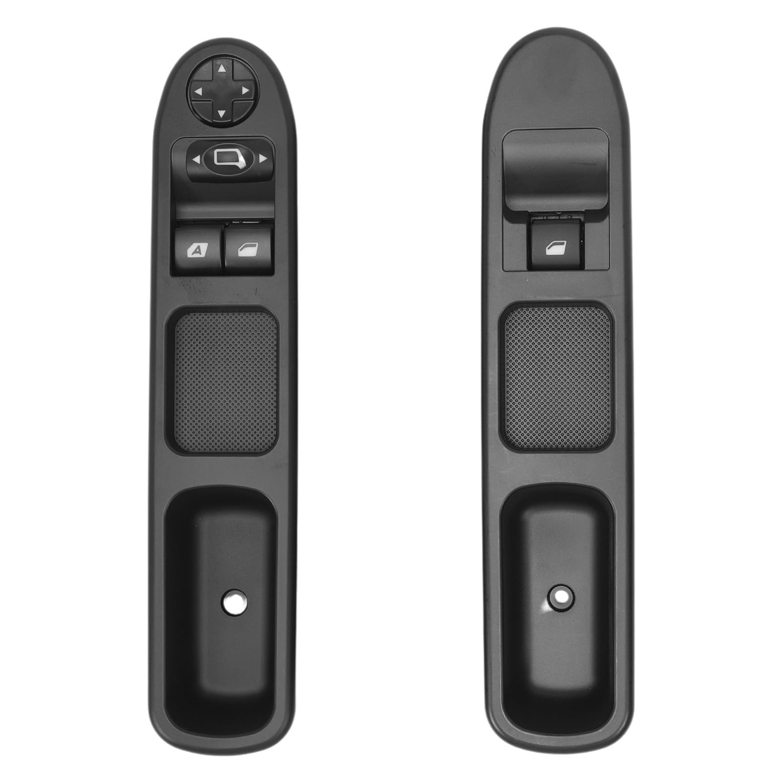 Boutons d'interrupteur de lève-vitre panneau de commande compatible avec Peugeot 207 Citroen c3 6554.QC 6490HQ 6554HJ 6 broches 2 pièces