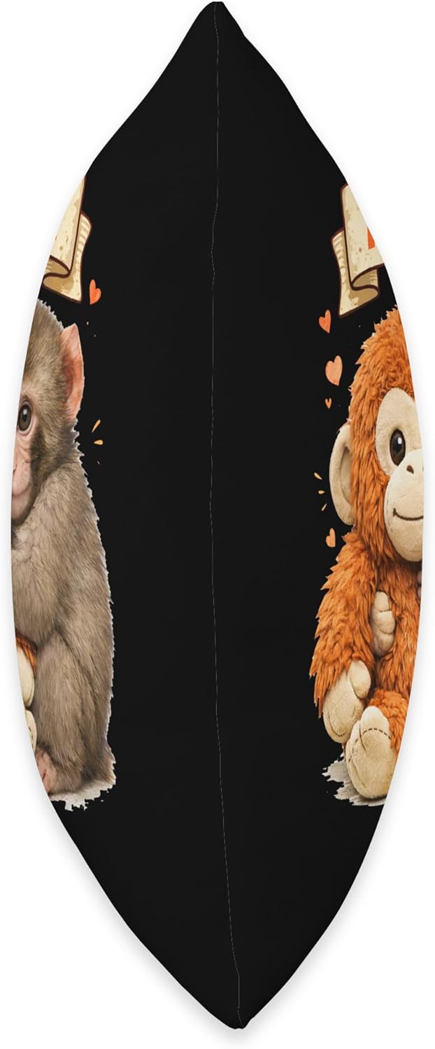 Cute Monkey Punch Panchi Kun Japan Baby Monkey Team Punch Throw Pillow