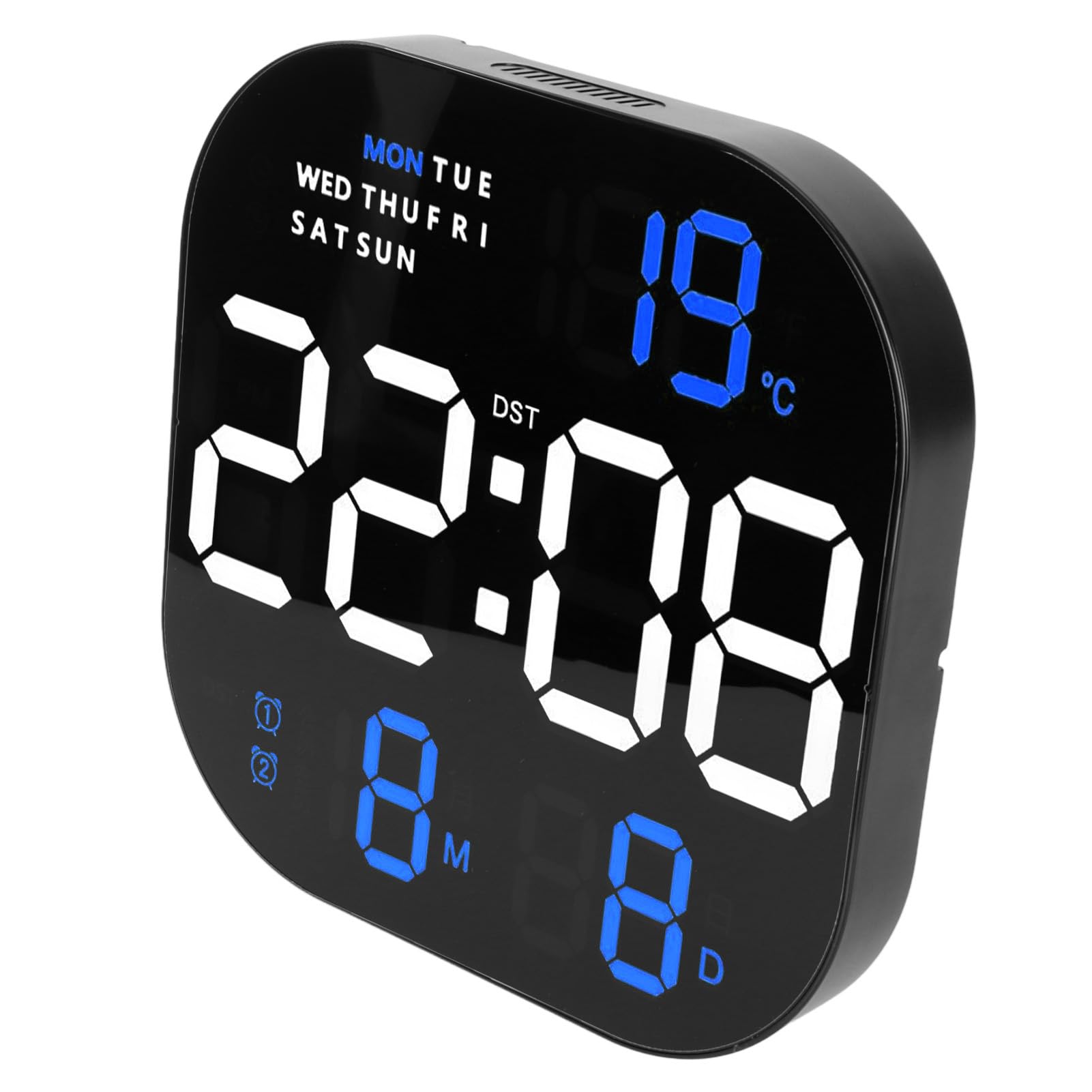 Reloj Digital LED de Pantalla Grande con Pantalla de Temperatura
