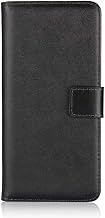 iPhone 13 Mini Case, Folio Genuine Leather (Recycled Leather), iPhone 13 Mini Case, Mobile Cover, Magnetic Clasp, Card Storage, Stand Function, iPhone 13, Mini Maho Case, Black