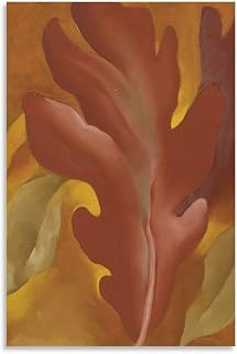 BAIKAI Georgia O'Keeffe Oak Leaves Poster Art Hanging Pictures Picture Print Wall Art Poster Painting Canvas Posters Artworks Gift Idea Room Aesthetic 12x18inch(30x45cm), Unframe-style