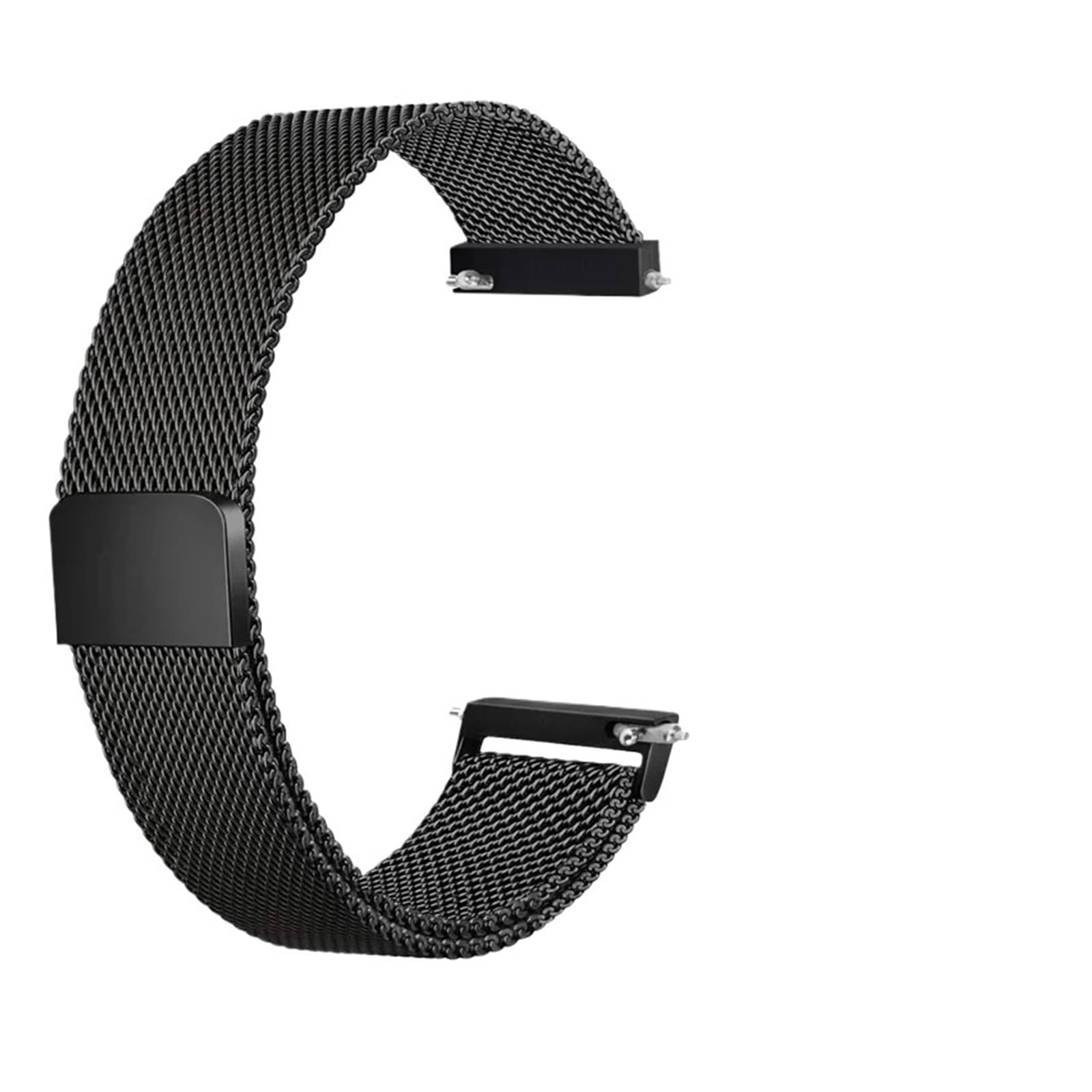 EDVTK35 Bracelet milanais en acier inoxydable avec fermoir magnétique compatible avec Watch 4 GTR2 16 mm 18 mm 20 mm 22 mm pour montres décontractées et de mode