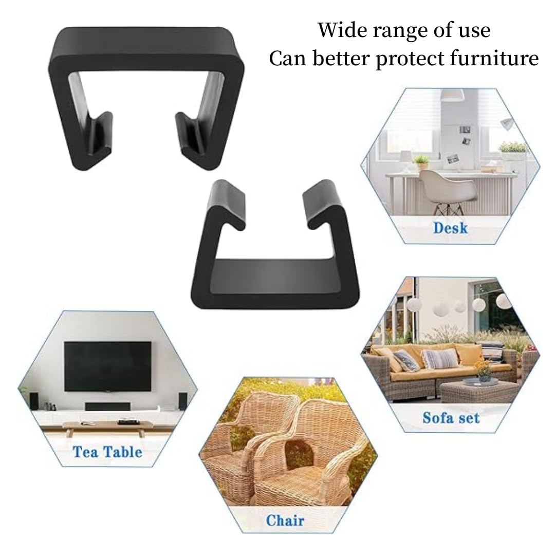 8 Stück Gartenmöbel Verbinder Clips - Rattan Möbel Verbinder 4,25cm