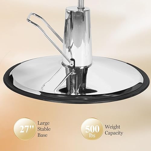 Miniatura 7 de Sillas de peluquería para peluquería, silla de salón profesional para estilista, silla reclinable multiusos resistente para peluquería, estilista,