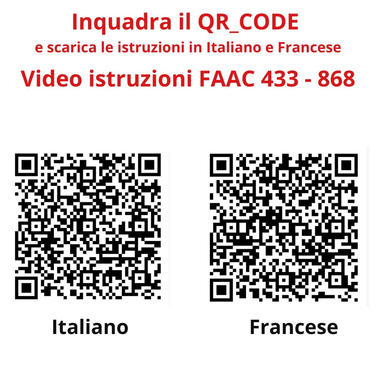 Telecomando Cancello Universali 4 in 1, Telecomando Rolling Code universale multifrequenza da 280 a 868mhz. Radiocomando Cancello programmabile Versione aggiornata con Lista compatibilità (Rosso)