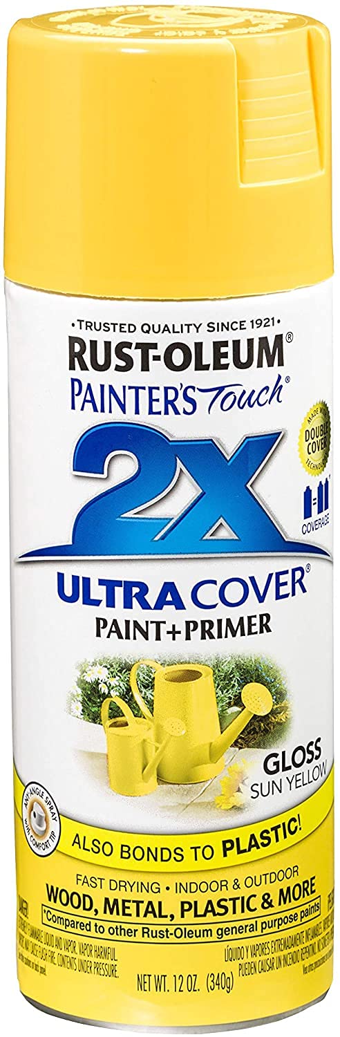 Painter's Touch 2X Ultra Cover Gloss Spray SUN YELLOW 12 OZ. 249092