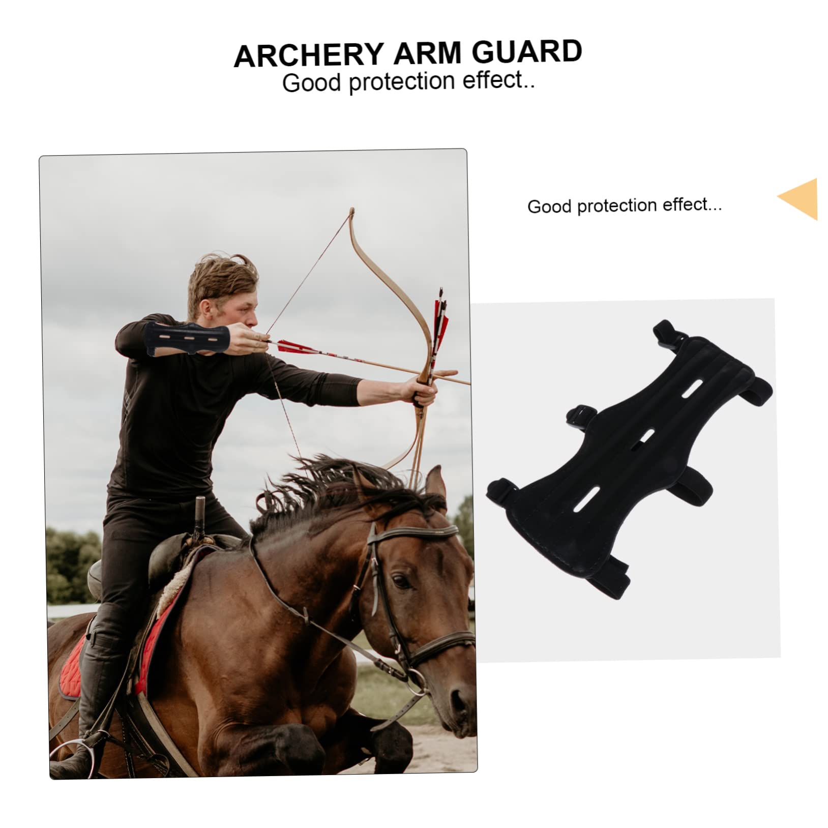 COOLHIYA 2 Pcs Hand Protector Multi-Functional Arm Guard Elastic Wristband Cow Leather for Men Women Protective Sleeve