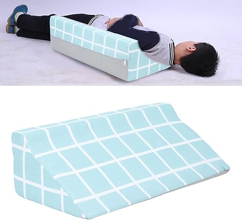 Miniatura 4 de Diydeg Almohada de cuña de cama, cojín de apoyo elevado de 8 a 6 pulgadas para aliviar el dolor de espalda, piernas y rodilla, almohada triangular