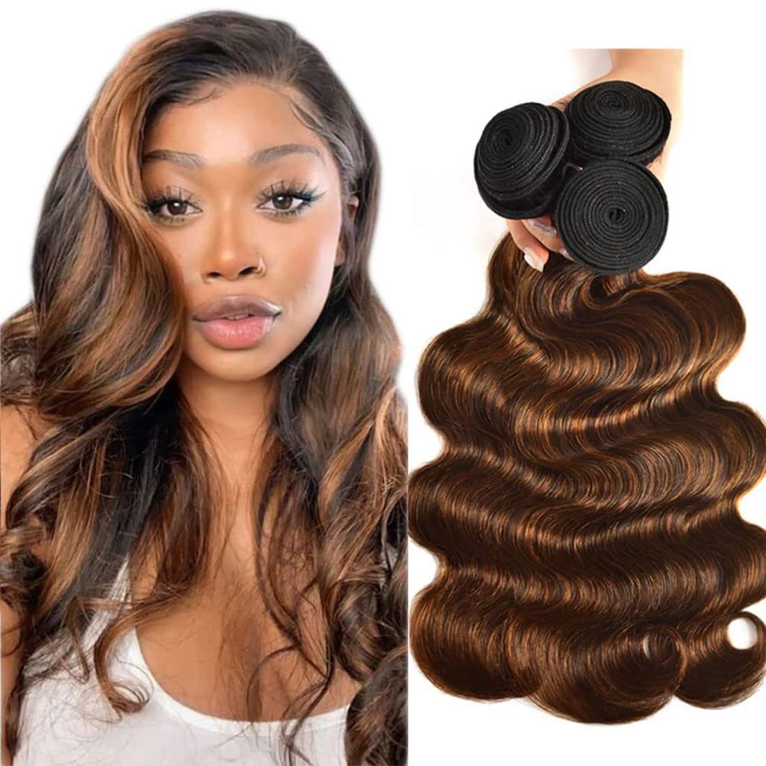 Highlight Bundles P4/30 Brazilian Remy Hair Bundles Body