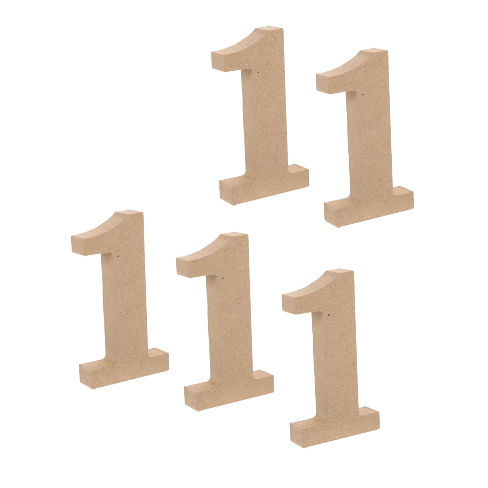 ARTIBETTER 5Pcs Wear Resistant Wooden Number Sign Creative Paper Table Decor for Party and Home Decoration Durable and Stylish for and Celebrations