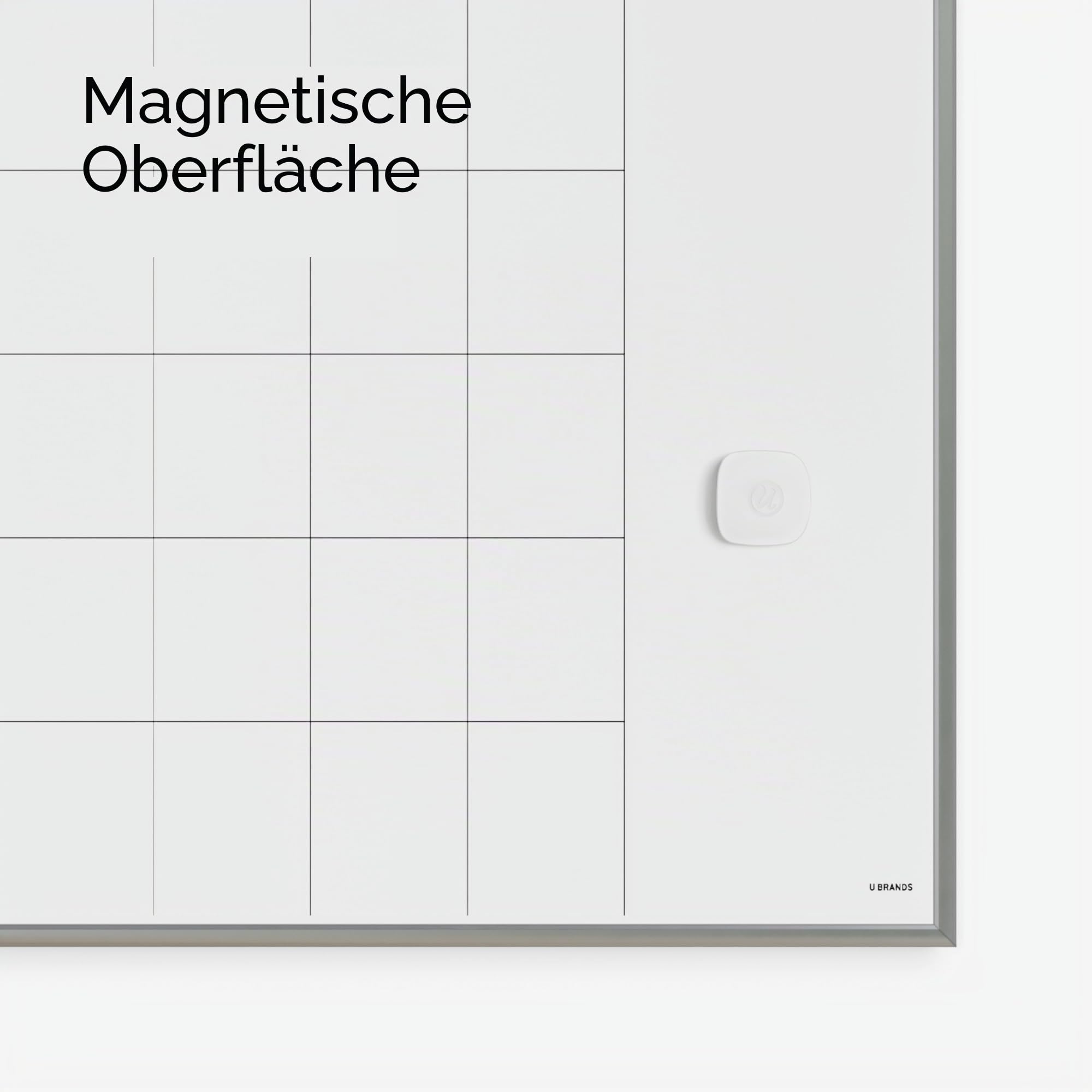 U Brands magnetisch Monatskalender Dry Erase Board Silver Frame