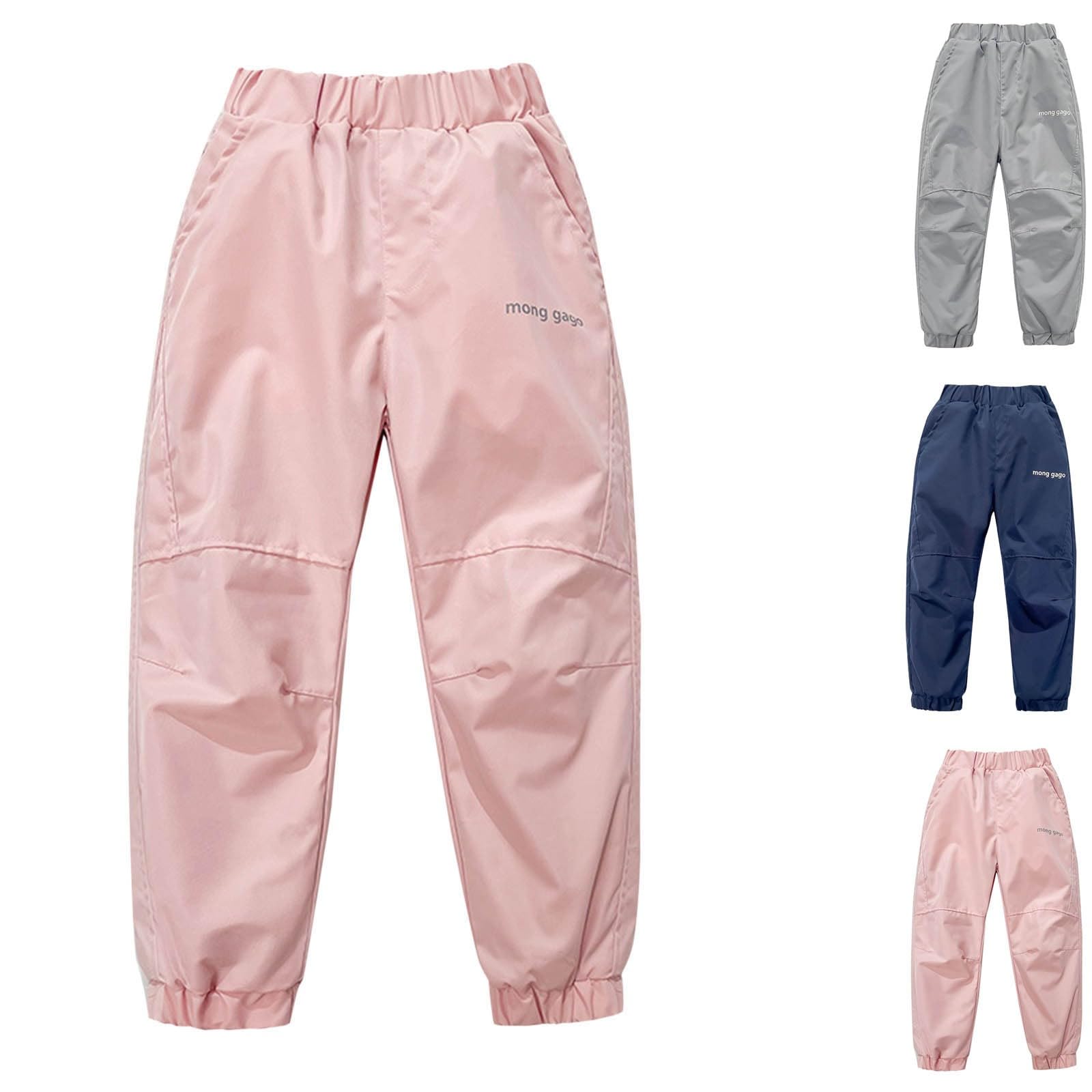 Kinder Softshellhose mit Fleece Gefüttert, Skihose Mädchen Elastische Taille Schneehose Wasserdicht Winddichte Warm Winterhose