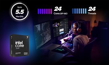 MICRO CENTER CPU Motherboard Combo -Intel Core Ultra 7 270K Plus 24 cores up to 5.5 GHz Desktop Processor with Msi MAG Z890 Tomahawk WiFi Gaming LGA 1851 ATX Motherboard