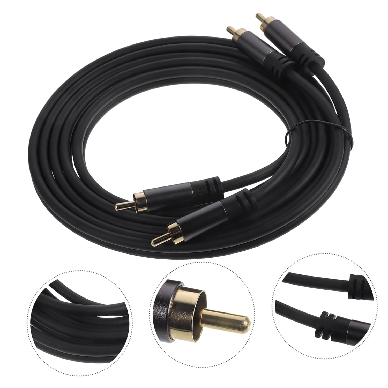 Mikinona Audio Cable to Subwoofer Auxiliary Cord Flexible Connection for Various Audio Devices Reliable Signal Transmission Stylish Design for Home