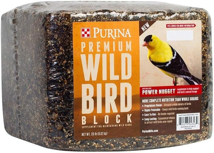 Purina | Premium Wild Bird Block | 20 pound (20 LB) Block