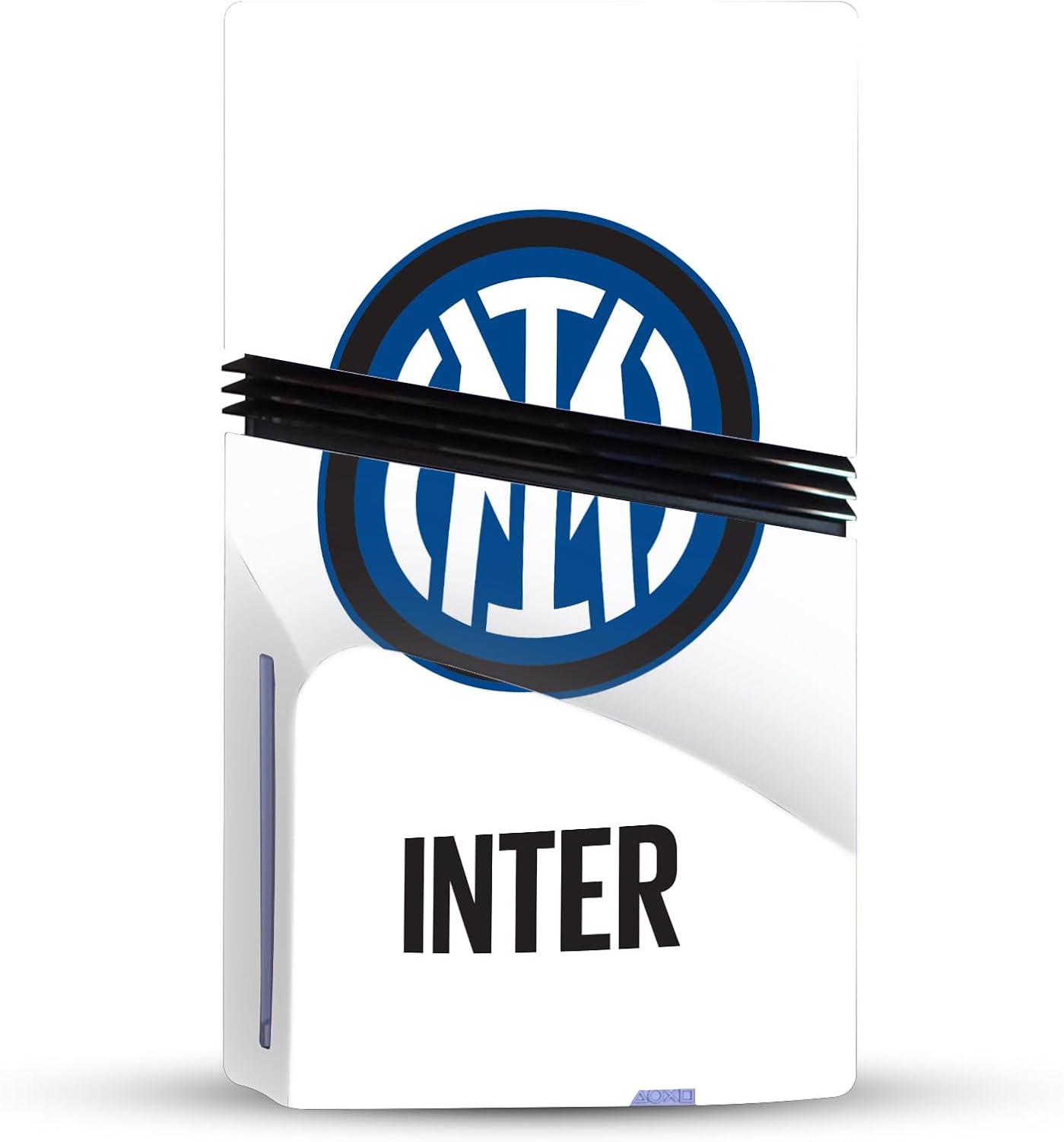 Head Case Designs Officially Licensed Inter Milan Logo On White Badge Vinyl Sticker Gaming Skin Decal Cover Compatible With Sony PlayStation 5 PS5 Pro Disc Edition Console & DualSense Controller