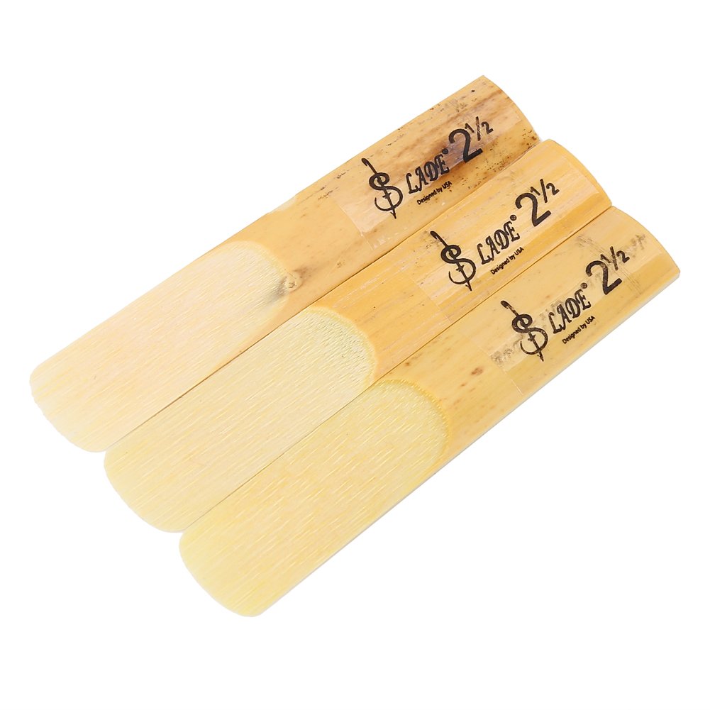 Lot de 10 anches de clarinette en plastique 2,5 mm - Plates - Pour clarinette