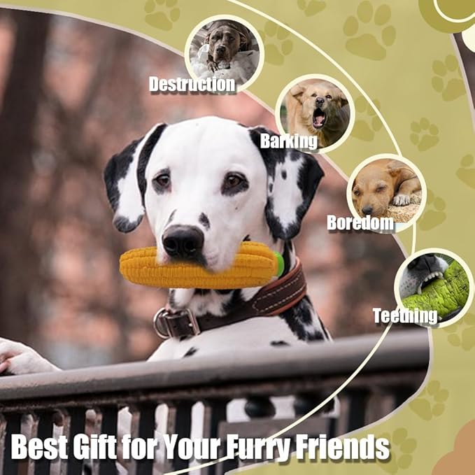 Juguete para perro de látex con forma de maíz y sonido miniatura 4