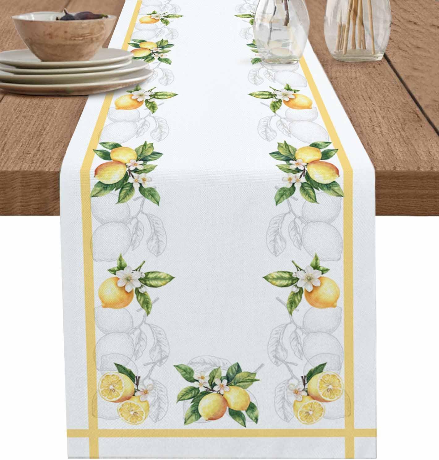 Beige Stripes Table Runner 120 Inches Long for Dresser Dining Room Rustic Linen Texture Kitchen Dining Table Runners Table Decorations for Home Party Indoor Outdoor 13 x 120 Inch