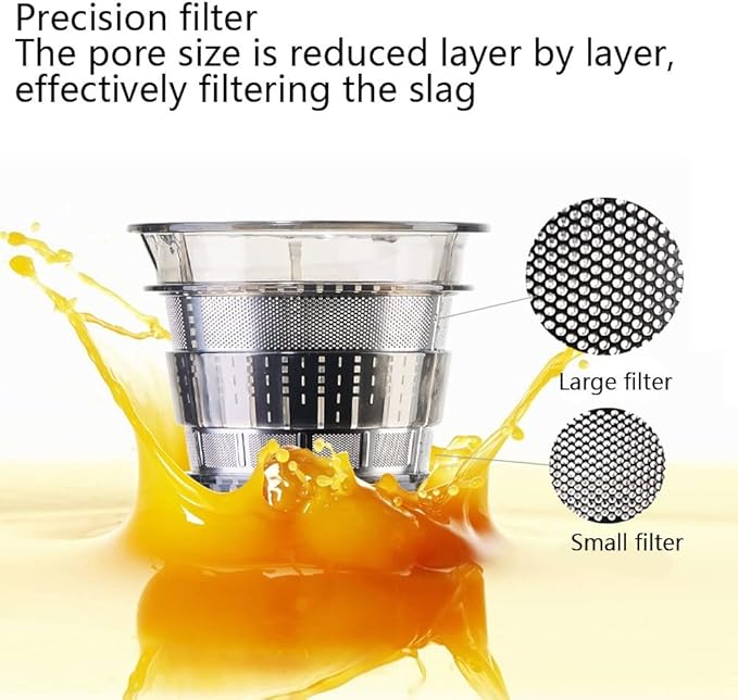 Extractor de Jugos Prensado en Frío Boca Ancha 80mm Motor Silencioso 180W 220V miniatura 5