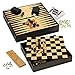 Produktbild Juego JU00410 7 in 1 Luxury Spielset inkl. Schach, Backgammon, Dame, Pokerkarten uvm., Gesellschaftsspiele - Mehrfarbig