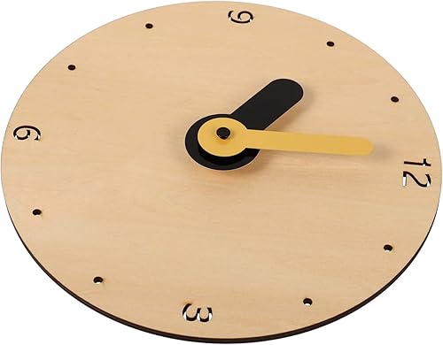 Miniatura 3 de IMIKEYA 4pcs Wooden Wall Clock Decorative Wall Clock Reclaimed Wood Clock Unique Wall Clocks Minimalist Decor Clock Nordic Reloj De Pared Digital