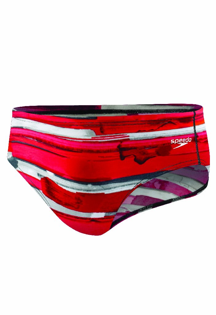 Speedo Men's Endurance+ Color Stroke Brief Swimsuit