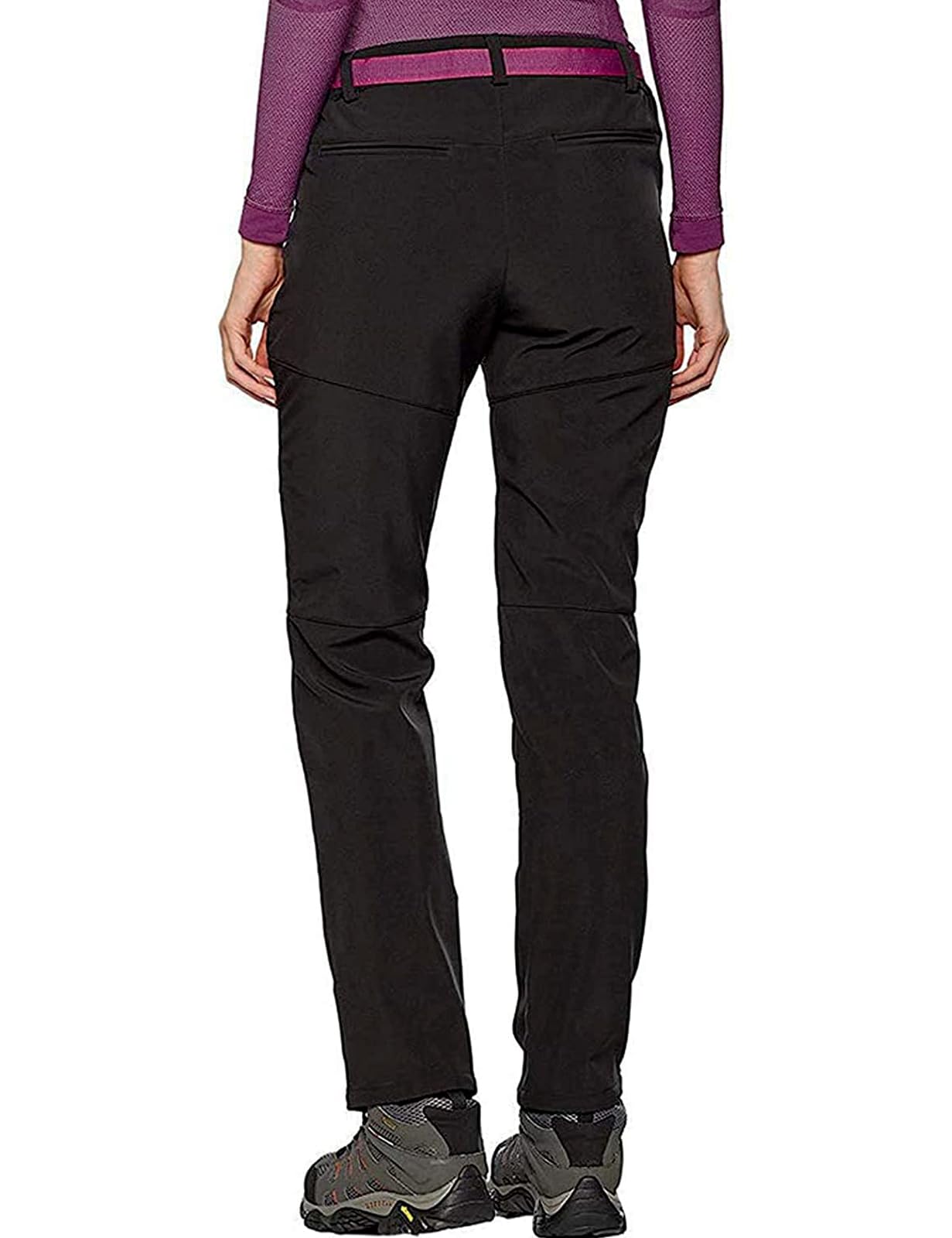 Tofern Outdoor Pantalones Softshell Mujer - Impermeables y Cortavientos - Ideal para Esquí y Senderismo