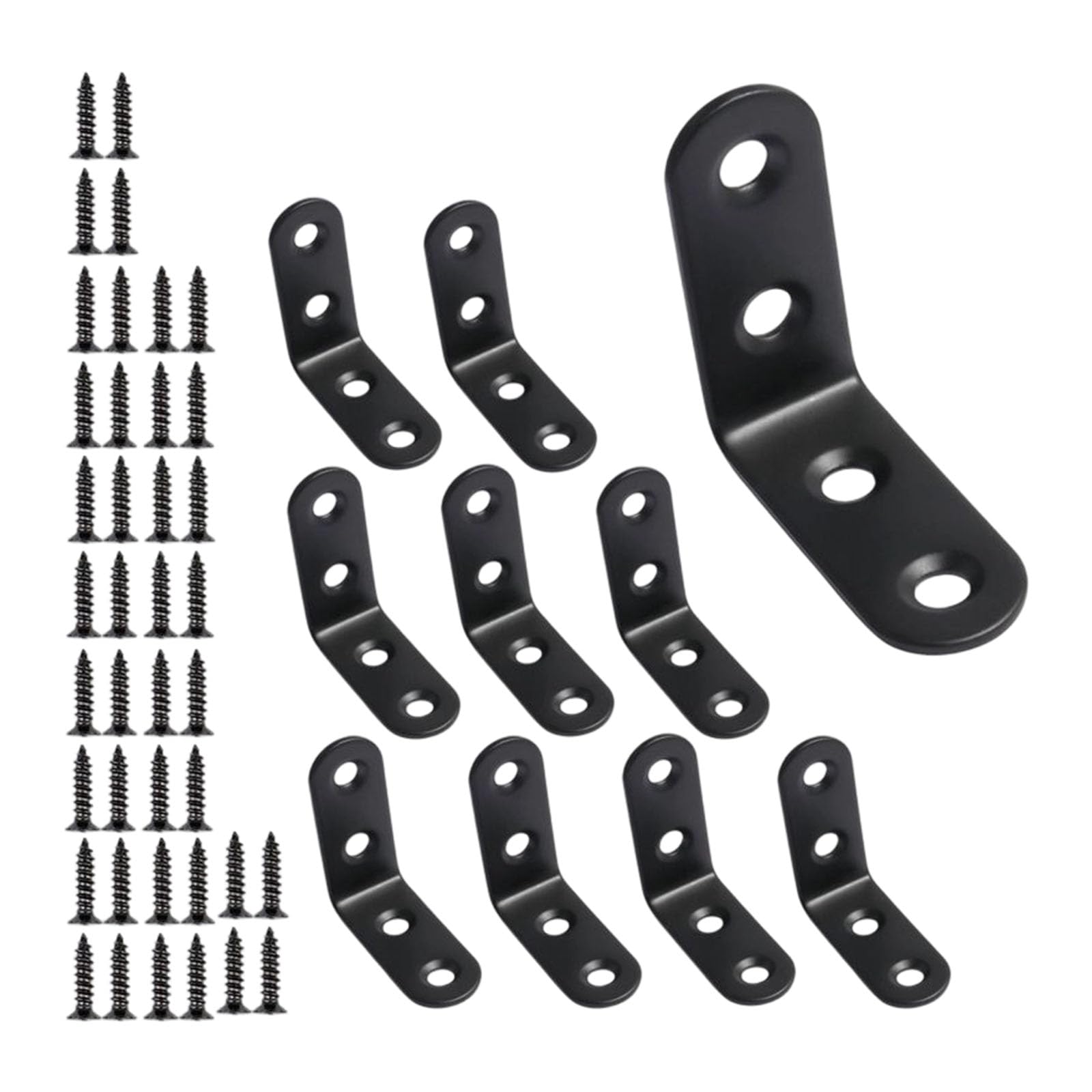 Nmflab 40X40 Stainless Steel L Type Corner Bracket For Shelves Tables Chairs And Furniture Rustproof Construction Industrial Strength Quick Install Bracket