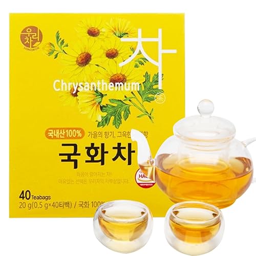 Miniatura 6 de SONGWON Té de crisantemo 100% coreano, té floral y aromático con 40 bolsas de té (0.02 oz cada una)