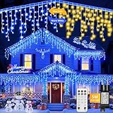 ✨【IP44 étanche】- La guirlande lumineuse est fabriquée à partir d'un fil transparent de haute qualité, résistant à la corrosion, au vieillissement, durable et souple, créant une atmosphère romantique. Les connecteurs mâles et femelles sont étanches, ce qui permet non seulement de protéger contre la pluie, mais aussi de résister aux tempêtes de neige. Elles sont parfaites pour décorer les sapins de Noël, fêtes, mariages, fenêtres, restaurants, magasins, bars, concerts, salles, scènes, etc.