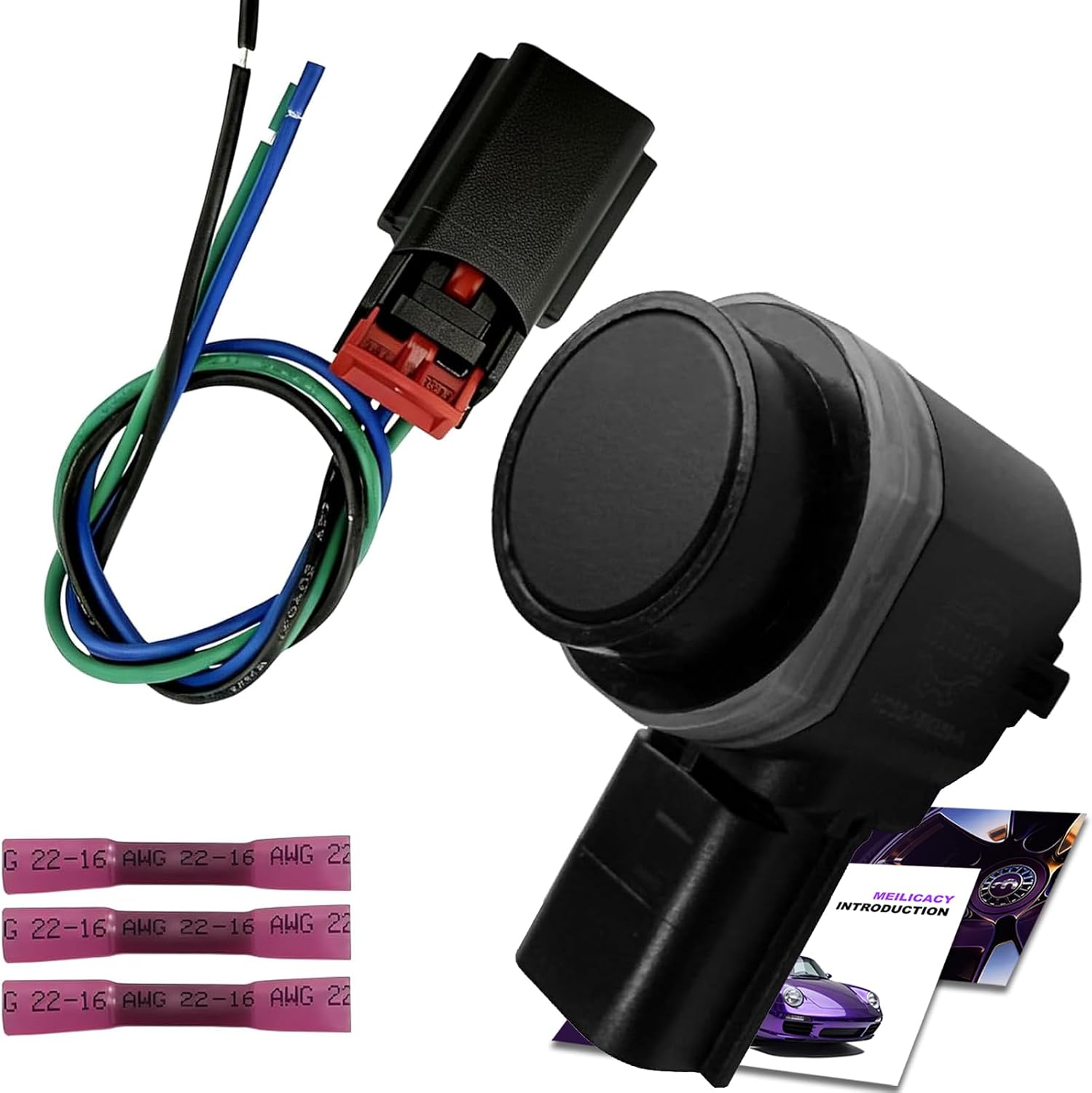 Rear Pdc Parking Sensor Bumper Connector Wiring Harness for Ford F150 (2015-2020),F-250,F-350 Super Duty FL3Z-15K859-B FL3Z15K859B HC3T15K859-EA HC3T15K859EA HC3Z-15K859-A HC3Z15K859A