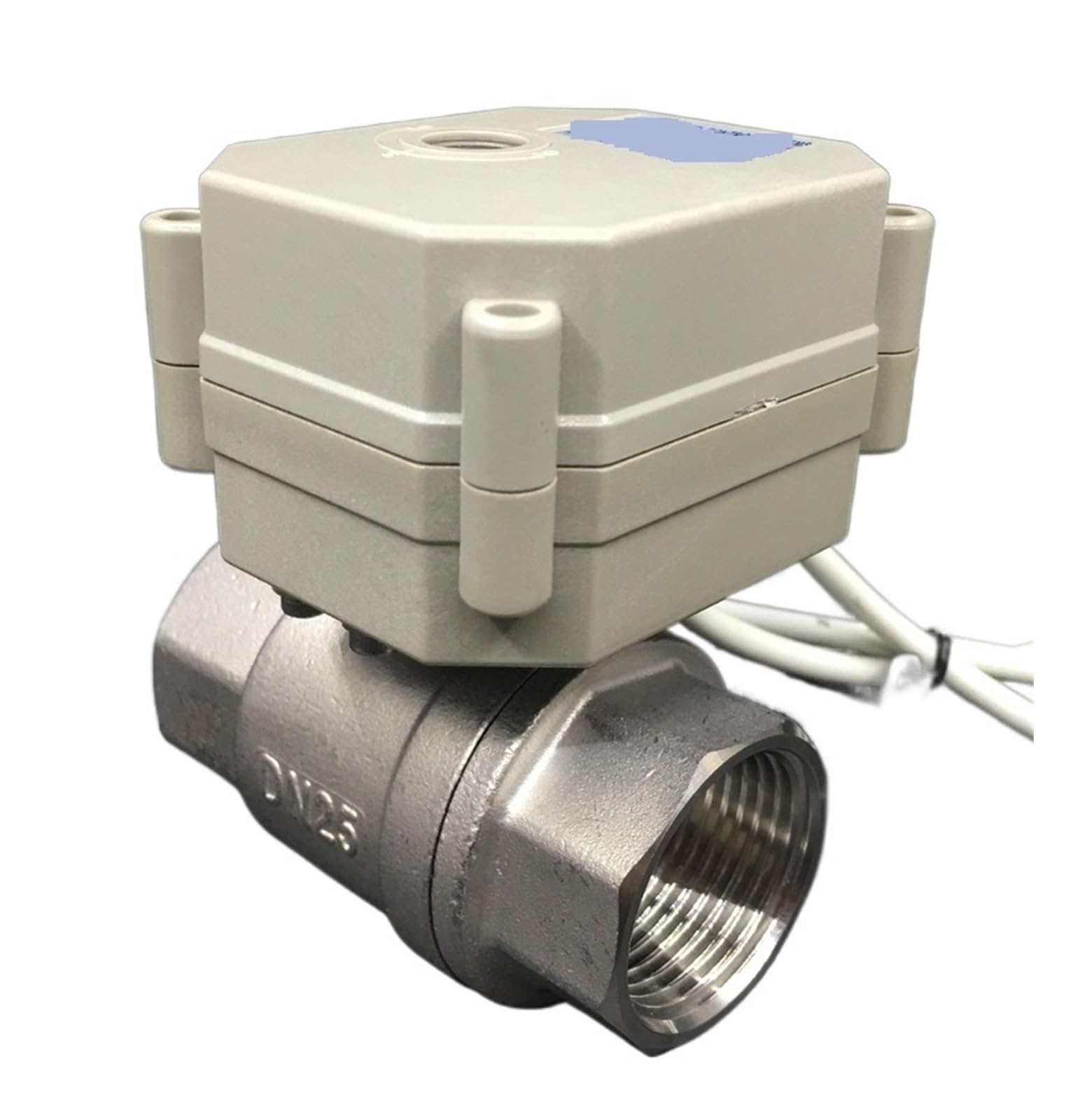 Válvula de Bola, Válvula De Bola Latón/acero Inoxidable, Proporcional 1'', Voltaje DN25 2 Vías For Control Modulación Agua(SS304,BSP_DC9V-24V_0-10)