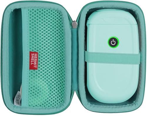 Hermitshell Estuche rígido de viaje para máquina etiquetadora Marklife P11 (verde)