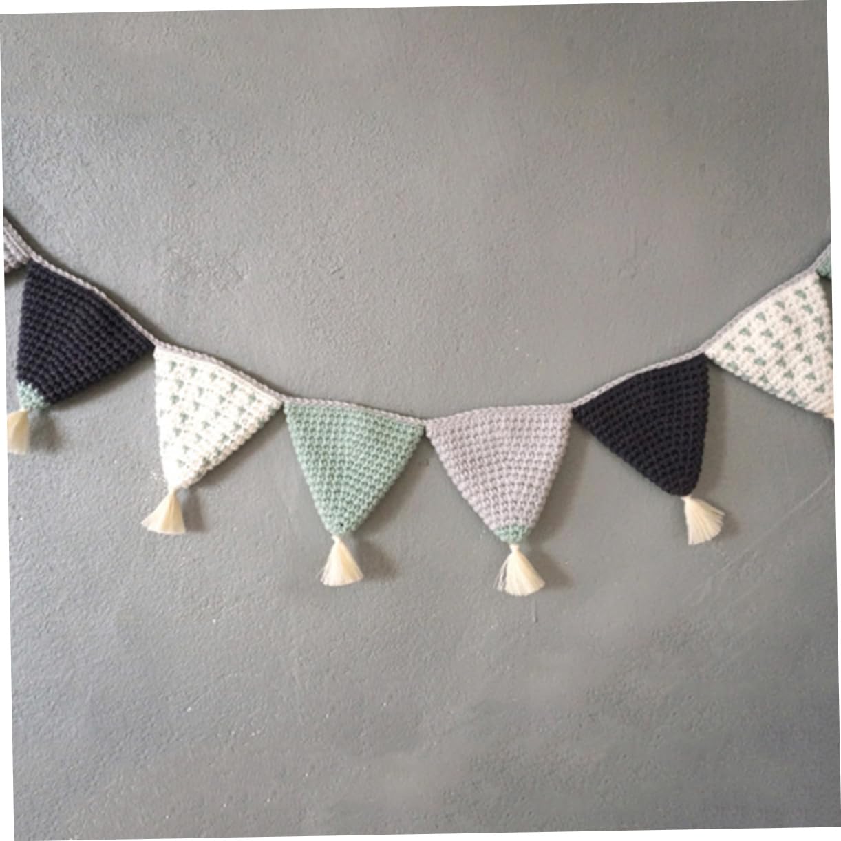 Abaodam Banderines De Rafia 3 Piezas Guirnalda Del Empavesado Guirnalda De Pancartas Pancarta Colgante De Fiesta Decoración Pared Decoración De Pared Del Empavesado De Algodón Banderín
