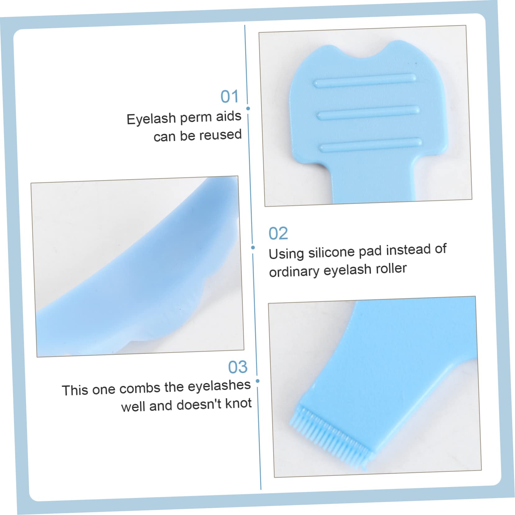 Beavorty 30pares Almohadillas Para Rizado De Pestañas Cepillo Para Salones y Uso Personal Material Amigable Piel Flexible Para Tipos De Ojos