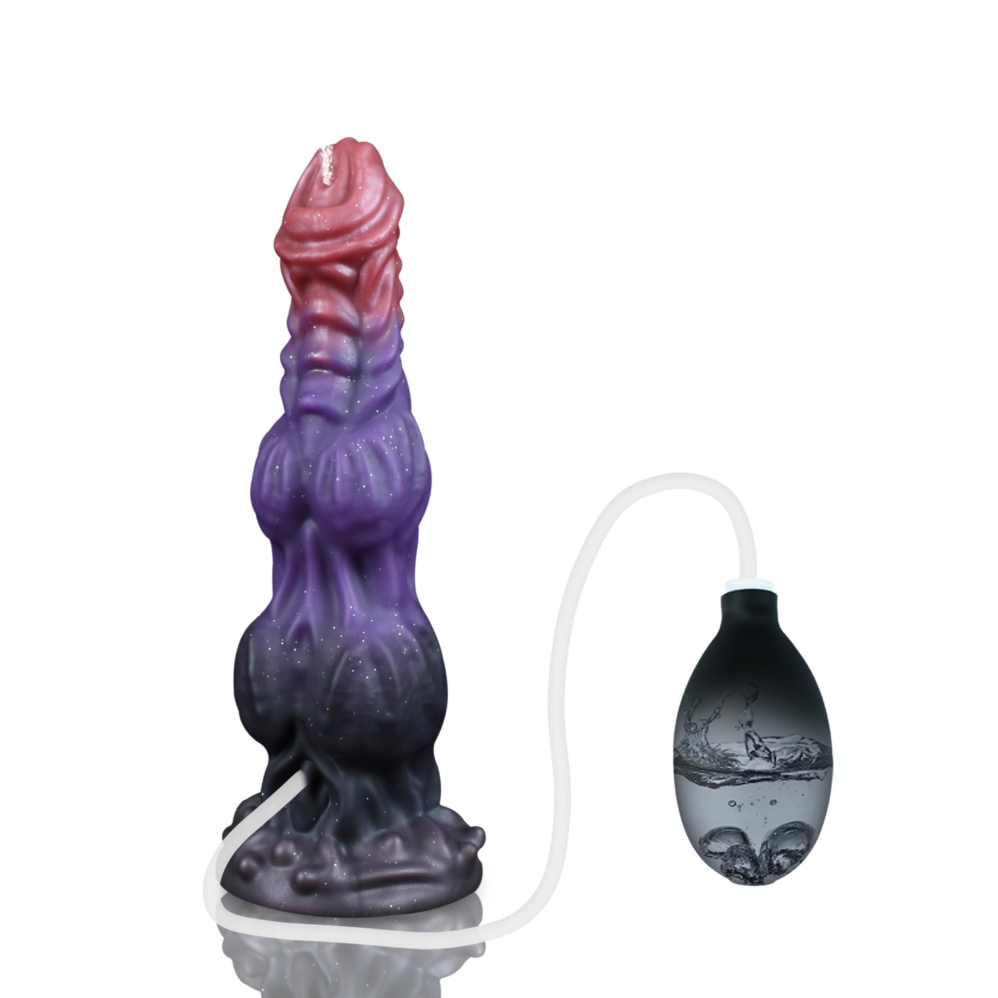 9.6" onster Dildo Fantasy Squirting Dildo with 2 Big Knots, Dragon Horse Dildos Dog Dildos Knotted Ejaculating Toy with Strong Suction Cup, Adult Toys for Women Men: S