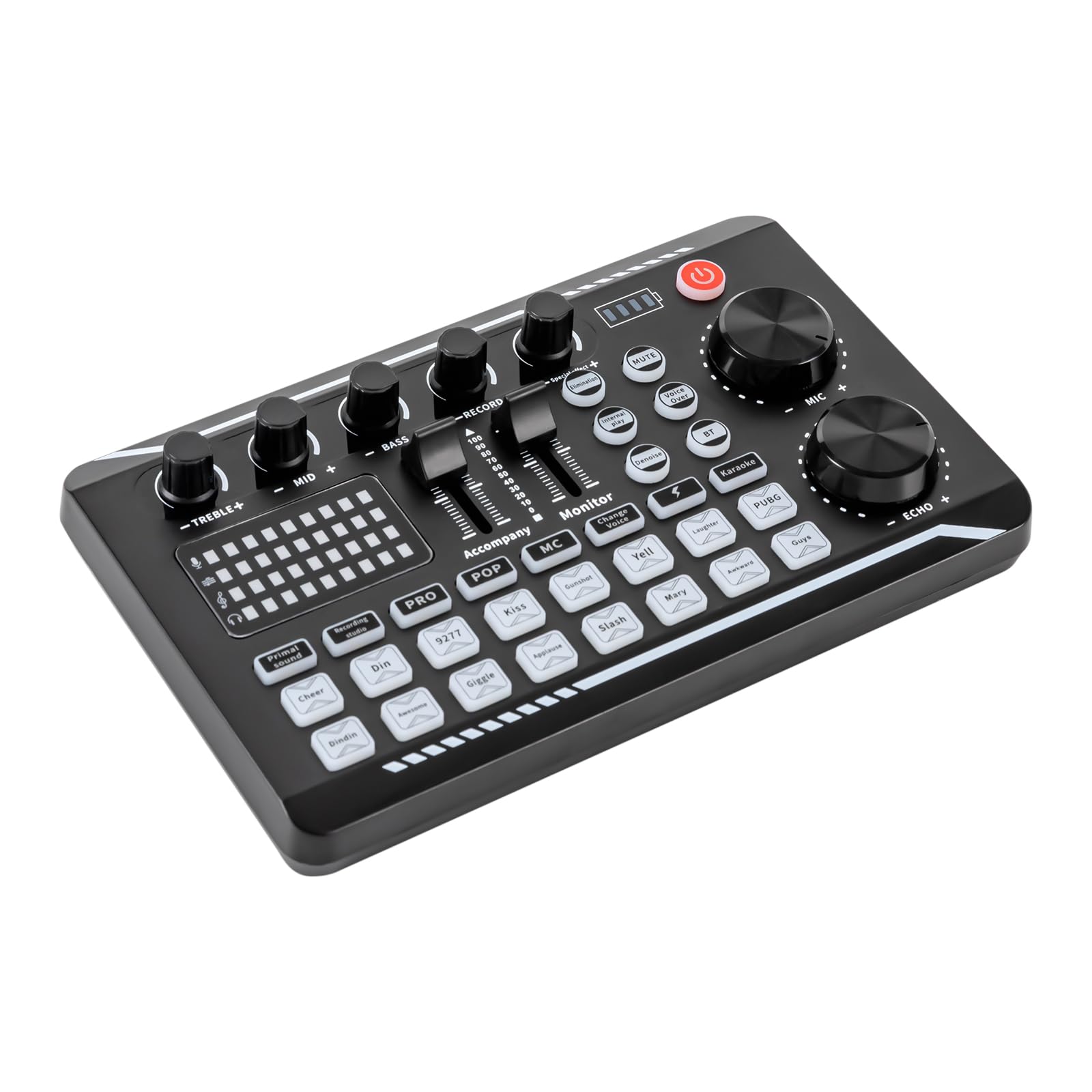 Set para Podcast Interfaz de Audio con Mezclador de DJ Micrófono para Streaming Micrófono de Condensador Cardioide USB