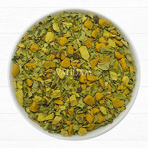 Vahdam, Turmeric Ginger Herbal Tisane (7Oz, 100+ Cups) & Turmeric Moringa Herbal Tisane (7Oz, 100+ Cups)- Wellness Detox Tea- Herbal Tea Bags | Anti-Inflammatory, Aids Digestion, & Nourishes Body #TOP5