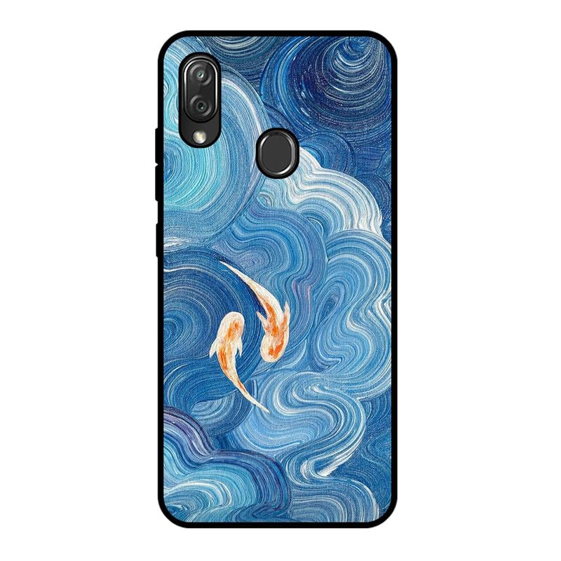 KARTXITAI Funda Case Compatible con ZTE Blade V10 Vita,Protectora de Cuerpo Completo con Tacto Suave y Sedoso,Carcasa de Silicona Cover,Gel Flexible,Regalo Original - delfín 1