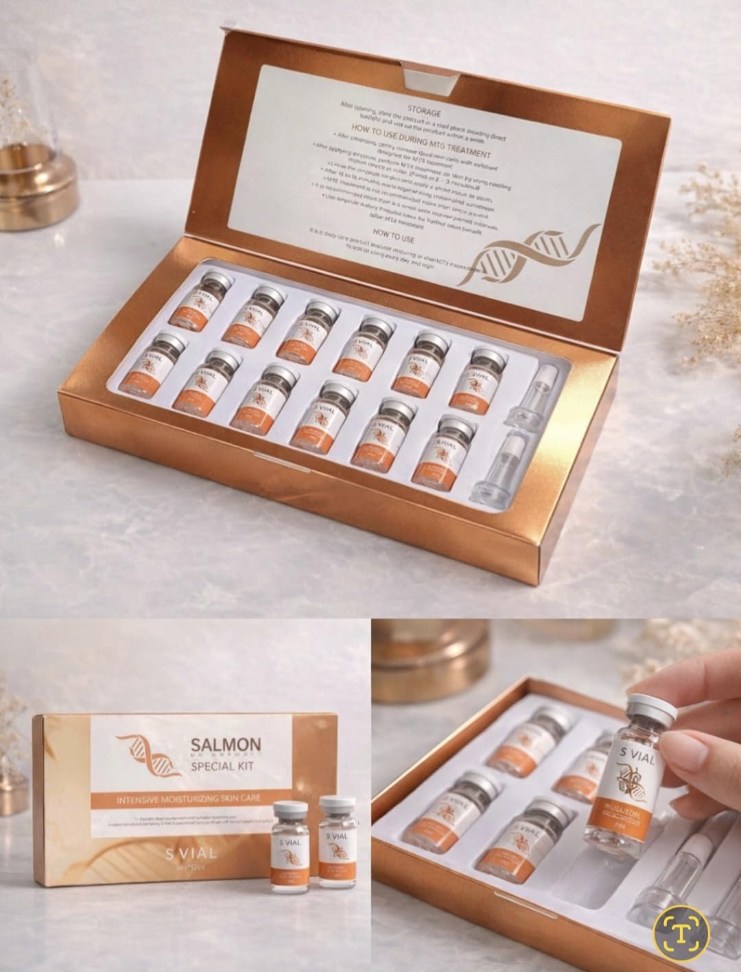 Generic Salmon Extract Facial Serum Set