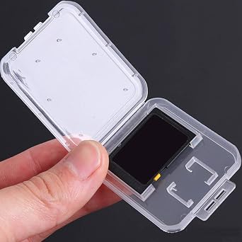 15pcs Clear Plastic Memory Card Case Compatible with SD SDHC SDXC Micro SD T-Flash Card (15 PCS)