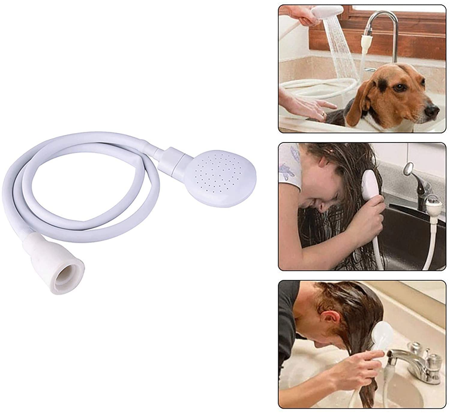 Dog Trust Pet Sprayer Bathing Tool, Portable Handheld Shower Head with Shower Spray Hose for Bathing Baby, Pets, Washing Hair, Rinsing Vegetables, Utility Sink 2