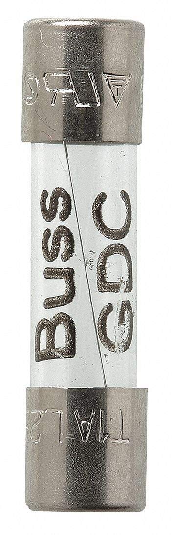 Bussmann GDC-50MA 50 Mamp Glass Time Delay, Low Breaking Capacity Cartridge 250 V Ul Recognized, 5 Pack