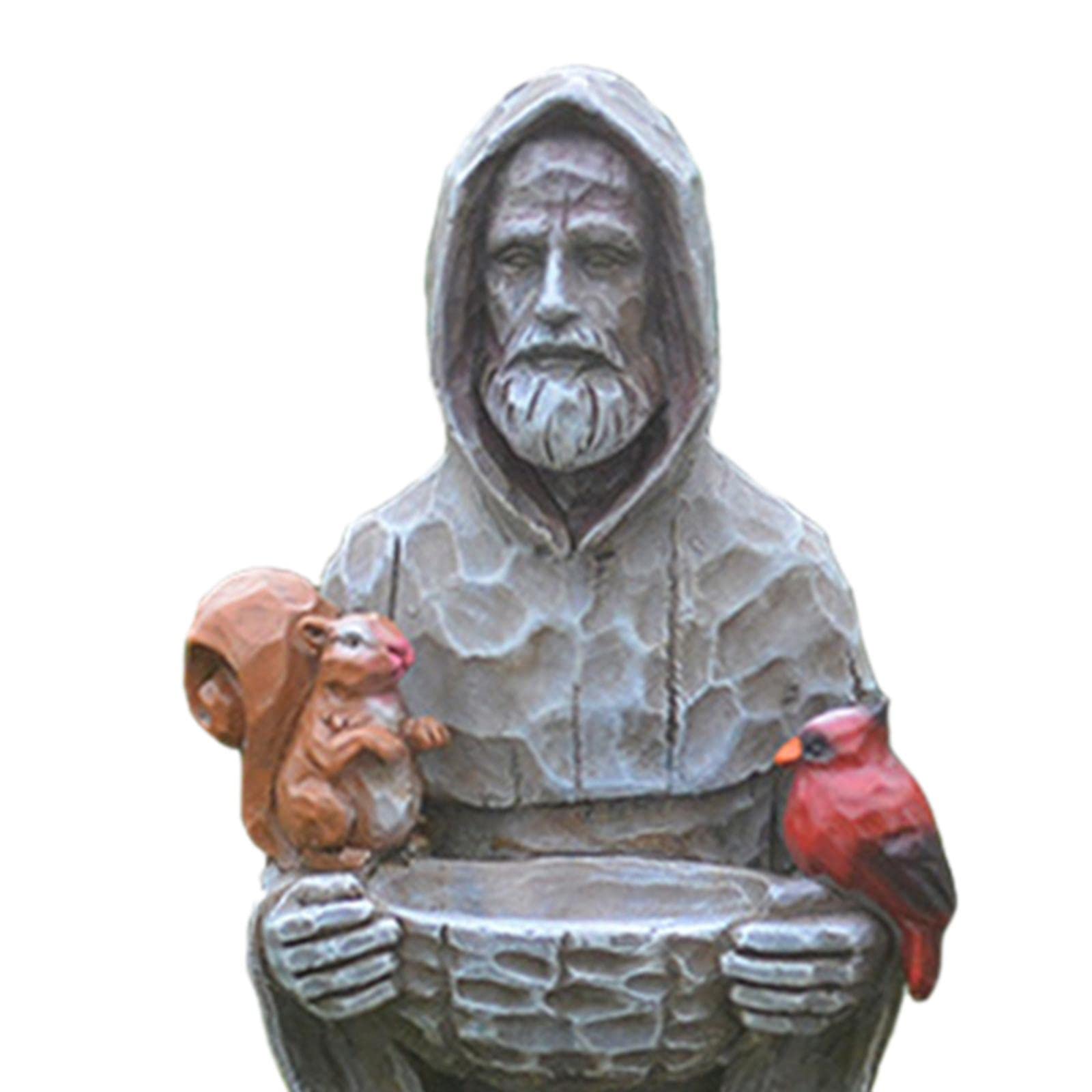 TOG ST. Francis and Friends Resin Garden Statuary with Birds Feeder Decor Crafts'|Home & Garden| Yard, Garden & Outdoor Living| Garden Decor| Statues & Lawn Ornaments'