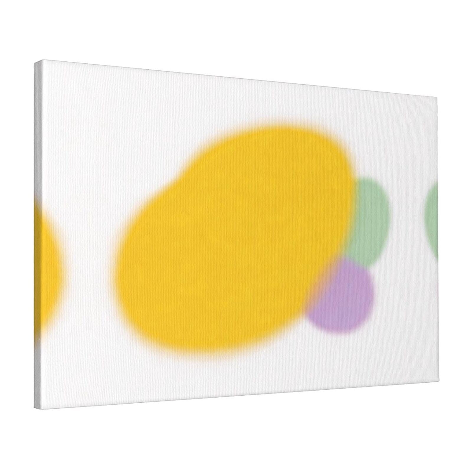 CNTDBU Citrus Mint Fade Canvas Wall Art 16x24 Inch-Large Modern Painting Print for Living Room, Framed Ready to Hang Artwork for Bedroom