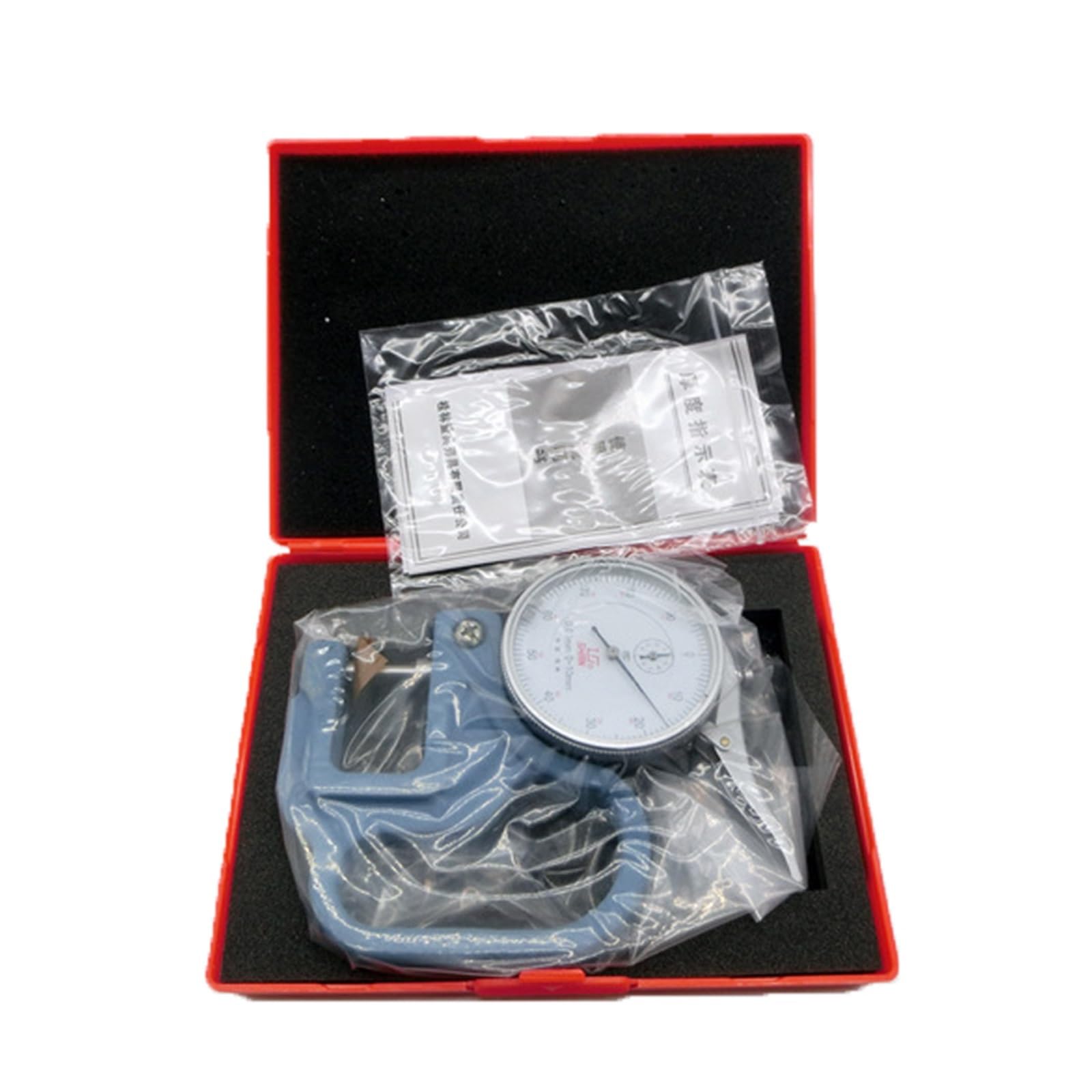 Mikrometr, 0-1mm 0.001mm miernik grubości folii 1mm mikron wybierania grubościomierz Tester x