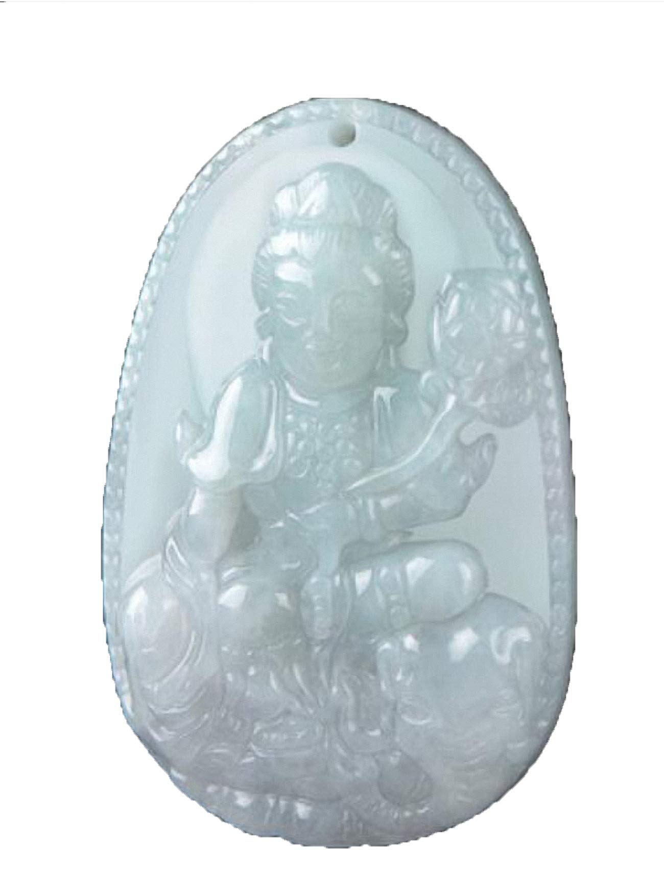 Natürliche Jade EIN Jadeit Sternzeichen Beschützer Gottheit Amulett Anhänger