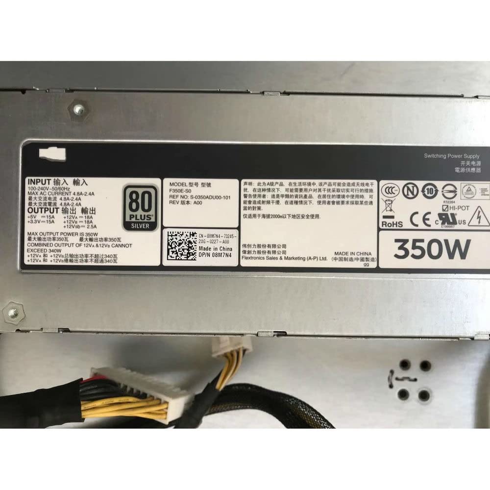 for T320 Server Power Supply DH350E-S0 DF83C F350E-S0 8M7N4