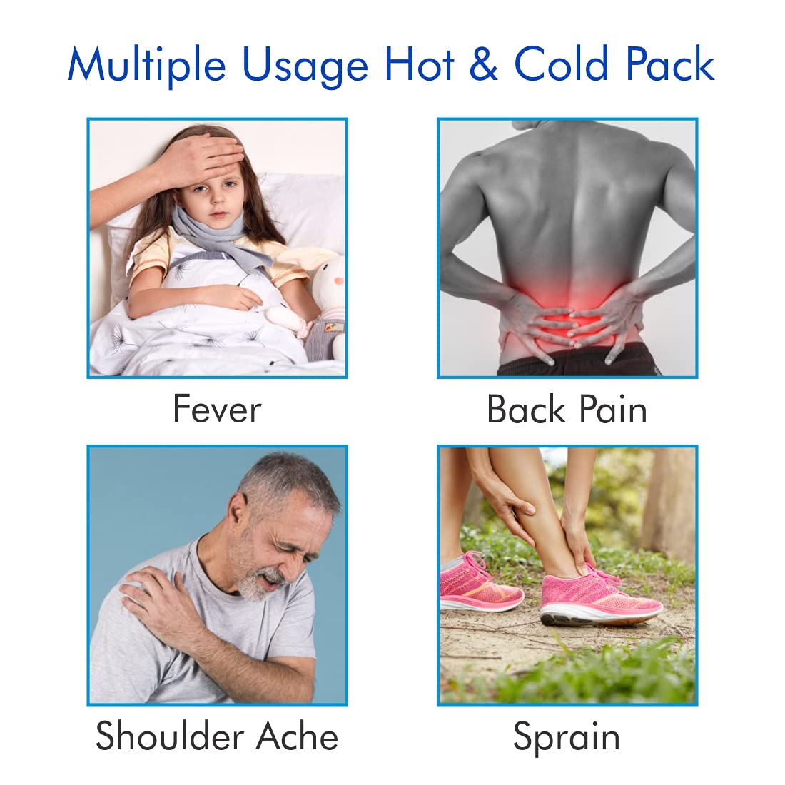 AccuSure Reusable Gel Based Hot & Cool Pack For Joints And Muscular Pain, Which Helps You To Reduce Sprains And Strains In Sports Injuries 2